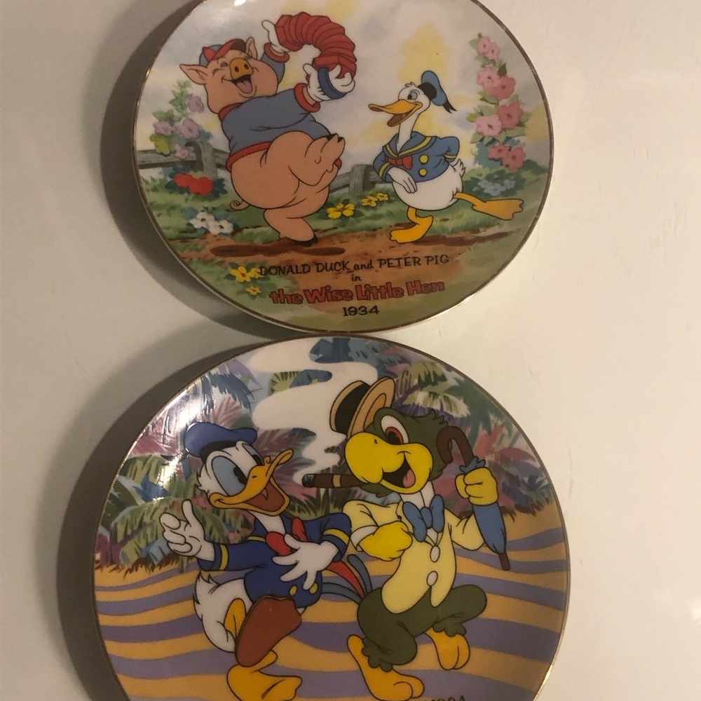 Disney's Donald Duck's 50th Birthday Plate Collection Saludos Amigos 1943 &WISE